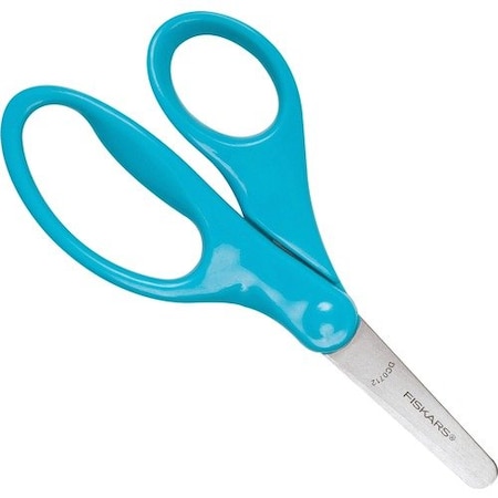 Fiskars Scissors, f/Children, Safety Edge Blades, Blunt, 5in, Turqoise FSK1941601068